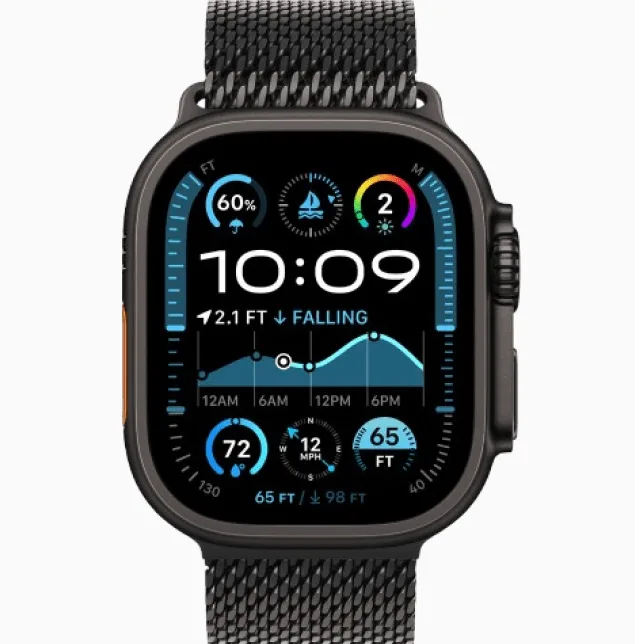 Apple Watch Ultra 2 GPS + Cellular 49mm Black Titanium Black Titanium Milanese - S - Image 2