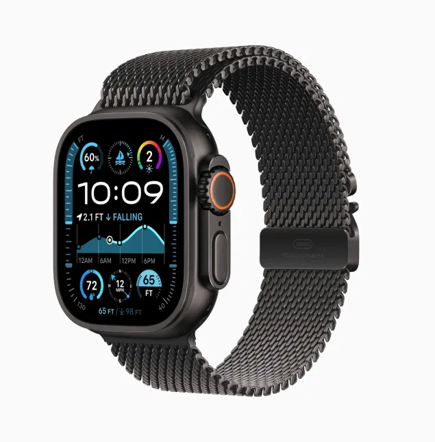 Apple Watch Ultra 2 GPS + Cellular 49mm Black Titanium Black Titanium Milanese - S